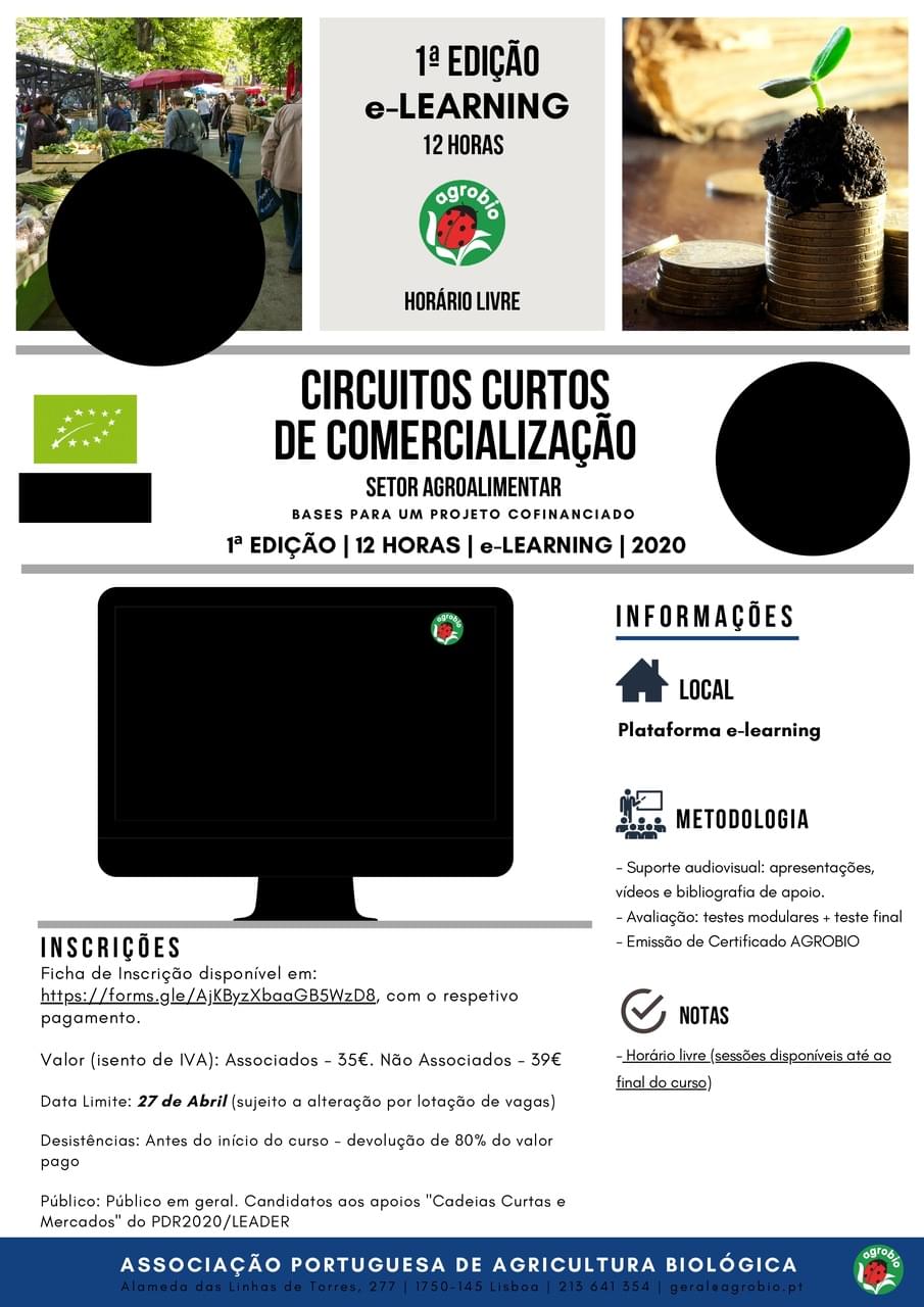 AGROBIO Curso Circuitos Curtos de Comercialização Setor Agroalimentar